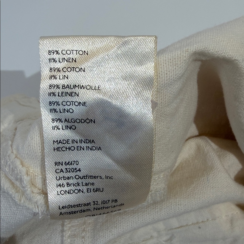 Free People Skyrider Relaxed Fit Pant Size S Cream Color NWOT - Picture 11 of 11